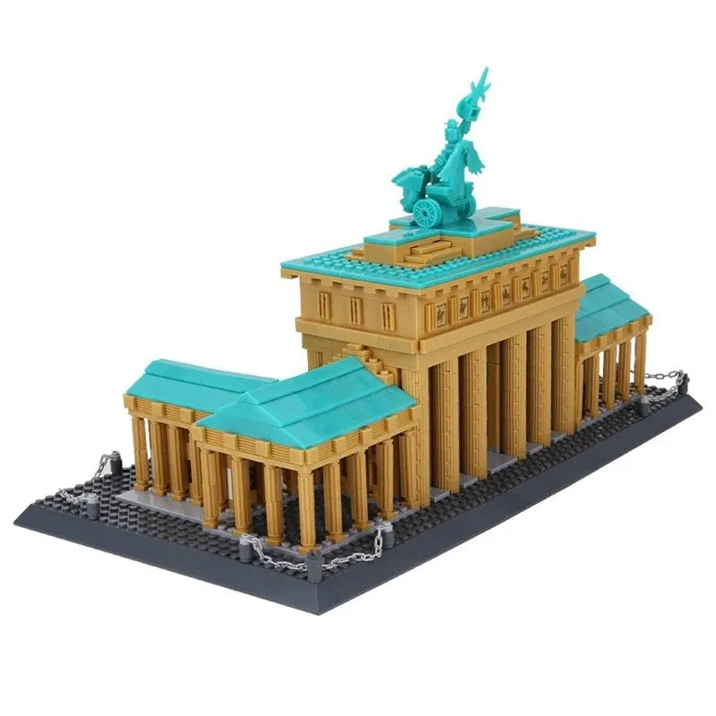 Building Blocks MOC Architecture Berlin Brandenburg Gate Bricks Toy Construction Set Toys - 11