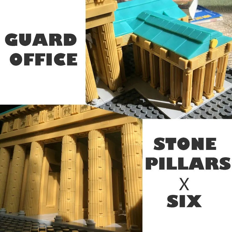 Building Blocks MOC Architecture Berlin Brandenburg Gate Bricks Toy Construction Set Toys - 9