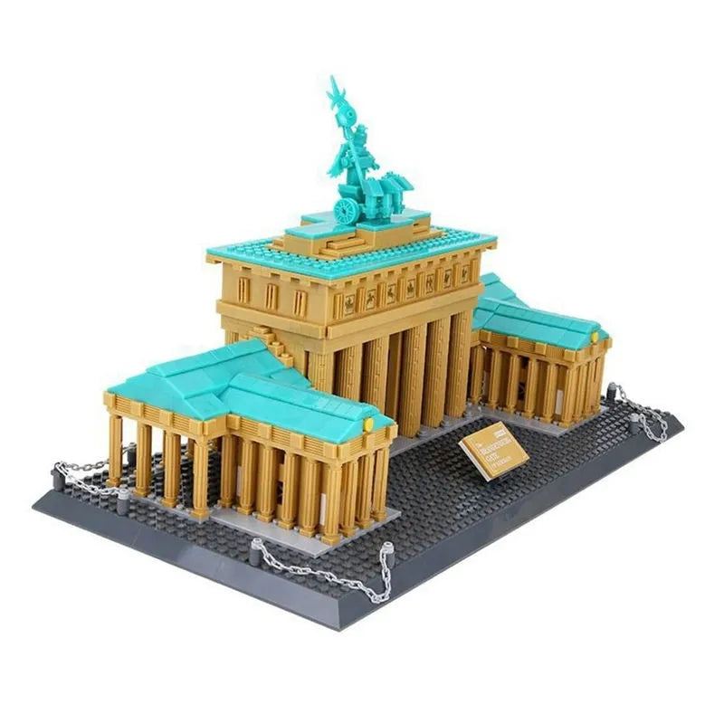 Building Blocks MOC Architecture Berlin Brandenburg Gate Bricks Toy Construction Set Toys - 8