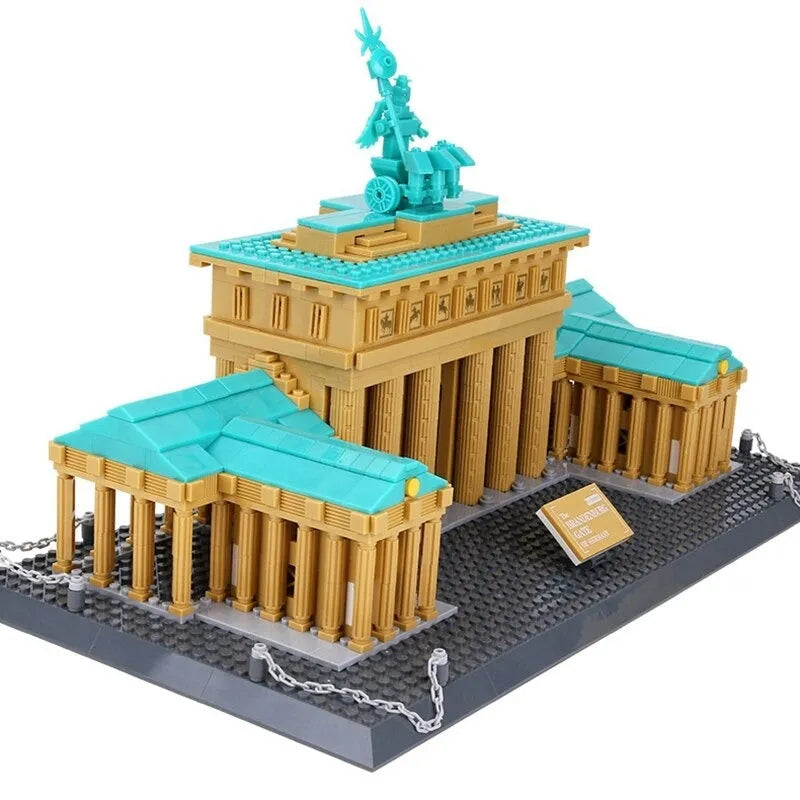 Building Blocks MOC Architecture Berlin Brandenburg Gate Bricks Toy Construction Set Toys - 2
