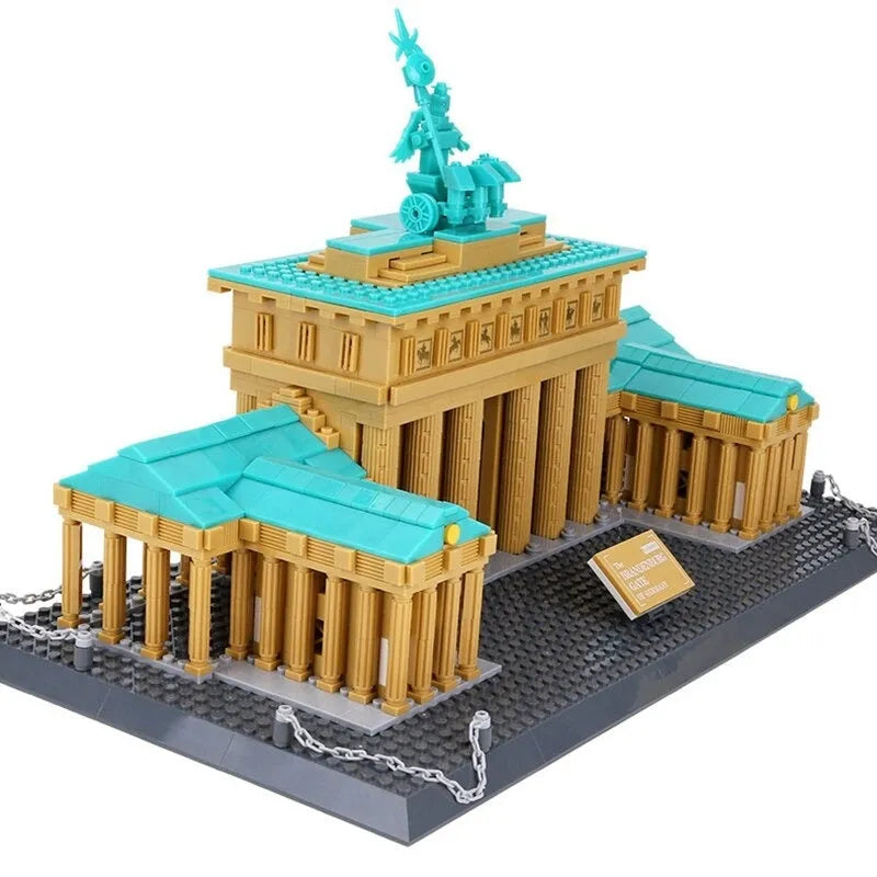 Building Blocks MOC Architecture Berlin Brandenburg Gate Bricks Toy - 2