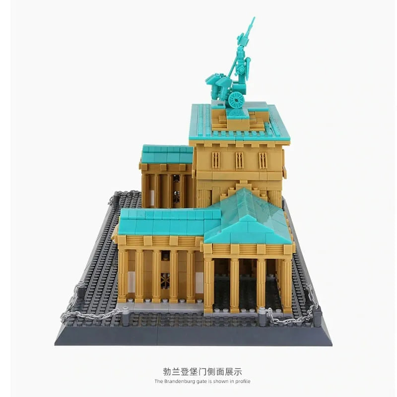 Building Blocks MOC Architecture Berlin Brandenburg Gate Bricks Toy Construction Set Toys - 6