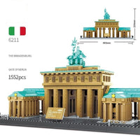 Thumbnail for Building Blocks MOC Architecture Berlin Brandenburg Gate Bricks Toy Construction Set Toys - 10