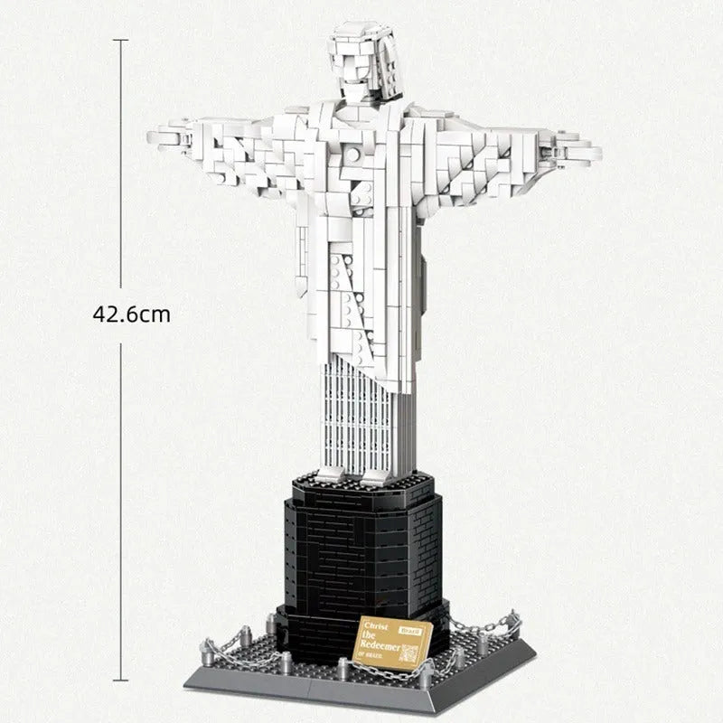 Building Blocks MOC Architecture Brazil Christ Redeemer Bricks Toys - 10