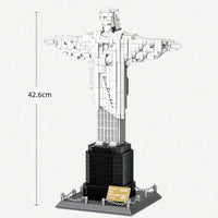 Thumbnail for Building Blocks MOC Architecture Brazil Christ Redeemer Bricks Toys - 10