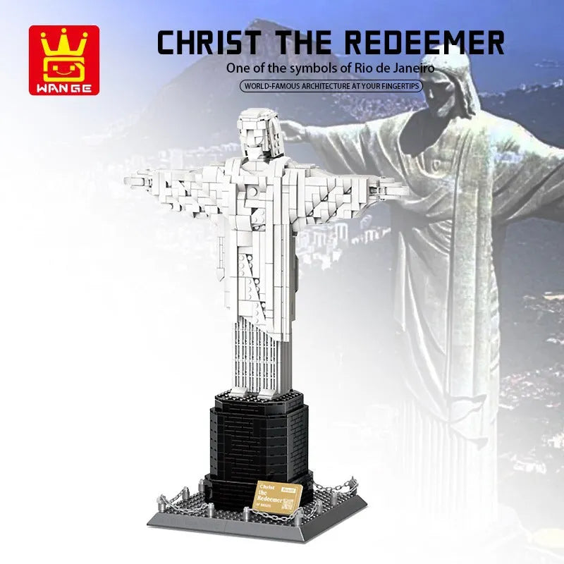 Building Blocks MOC Architecture Brazil Christ Redeemer Bricks Toys - 3