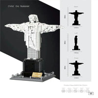 Thumbnail for Building Blocks MOC Architecture Brazil Christ Redeemer Bricks Toys - 7