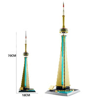 Thumbnail for Building Blocks MOC Architecture Canada Toronto TV Tower Bricks Toy Construction Set Toys - 5