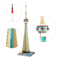 Thumbnail for Building Blocks MOC Architecture Canada Toronto TV Tower Bricks Toy - 6