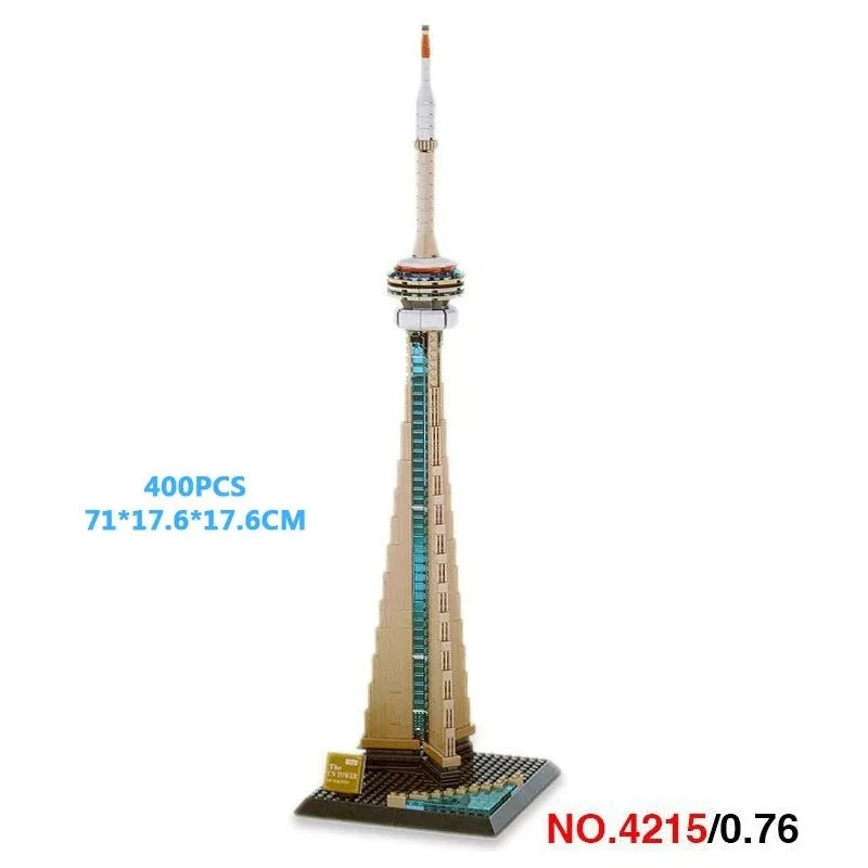 Building Blocks MOC Architecture Canada Toronto TV Tower Bricks Toy Construction Set Toys - 3