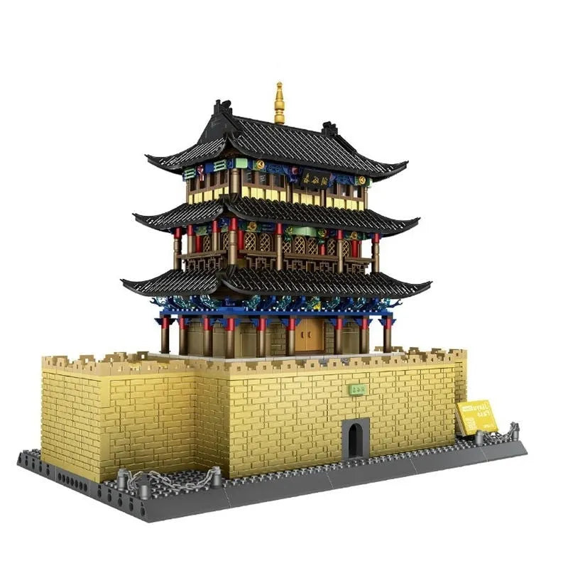 Building Blocks MOC Architecture City Chinese Style Building Bricks Toy - 1