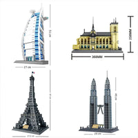 Thumbnail for Building Blocks MOC Architecture City Chinese Style Building Bricks Toy - 4