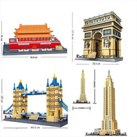Thumbnail for Building Blocks MOC Architecture City Chinese Style Bricks Toy - 3