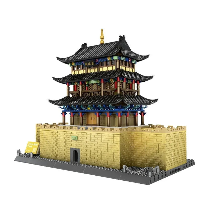 Building Blocks MOC Architecture City Chinese Style Building Bricks Toy - 2