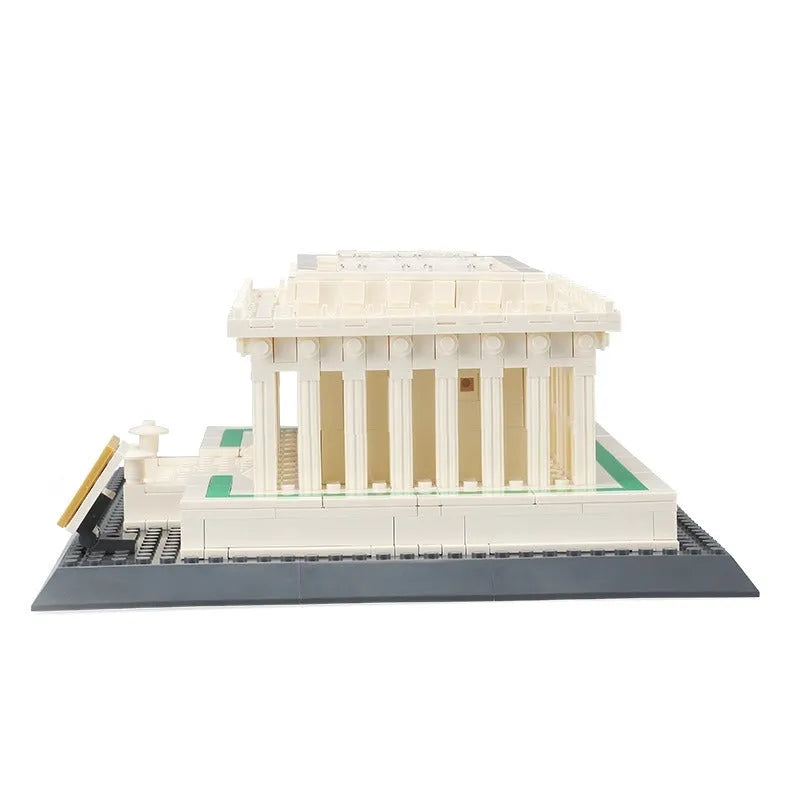 Building Blocks MOC Architecture City Lincoln Memorial Bricks Toys 4216 - 4