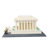 Thumbnail for Building Blocks MOC Architecture City Lincoln Memorial Bricks Toys 4216 Construction Set Toys - 4