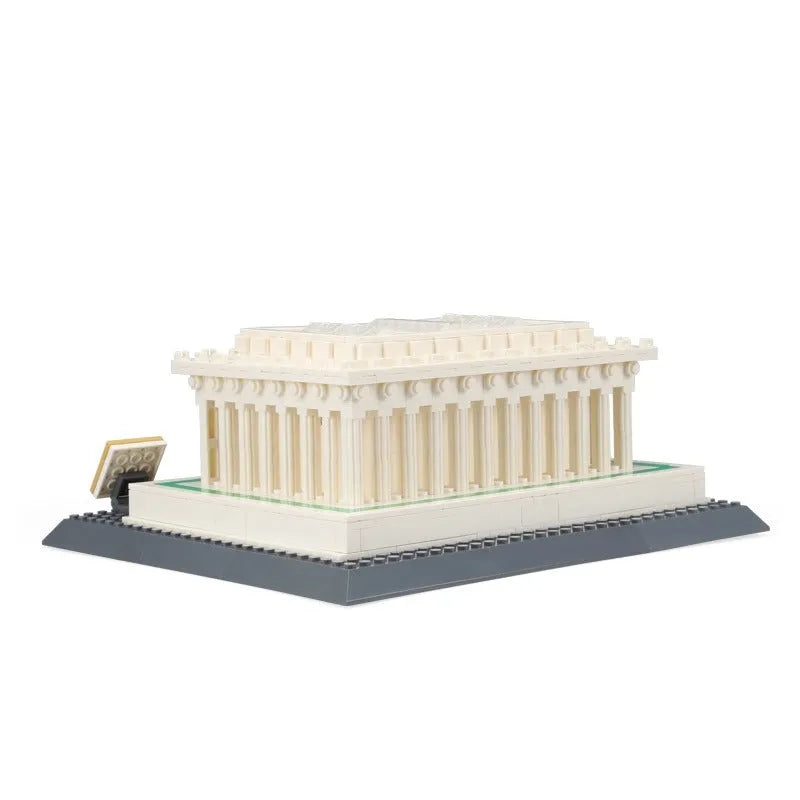 Building Blocks MOC Architecture City Lincoln Memorial Bricks Toys 4216 - 3