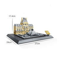 Thumbnail for Building Blocks MOC Architecture City Paris The Louvre Bricks Kids Toys - 3
