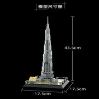 Thumbnail for Building Blocks MOC Architecture Dubai Burj Khalifa Bricks Toys 4222 - 3