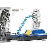 Thumbnail for Building Blocks MOC Architecture Famous Merlion Statue Bricks Toys 4218 - 2