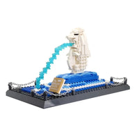 Thumbnail for Building Blocks MOC Architecture Famous Merlion Statue Bricks Toys 4218 Construction Set Toys - 2