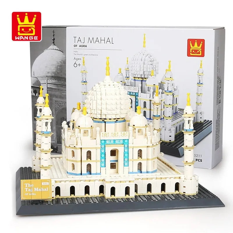 Building Blocks MOC Architecture Famous Taj Mahal Bricks Toys - 4