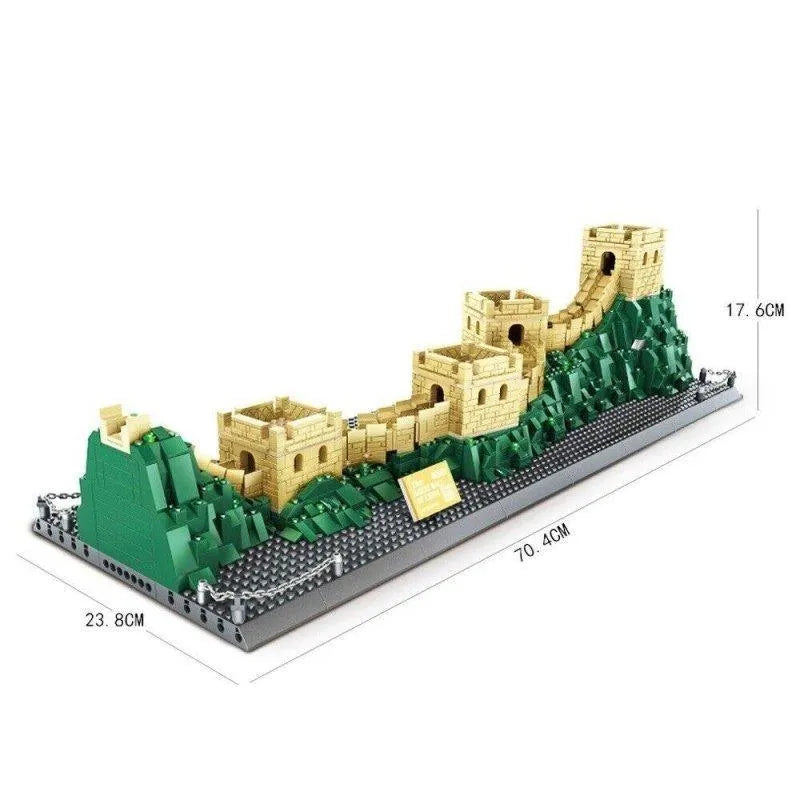 Building Blocks MOC Architecture Great China Wall Bricks Toys - 4