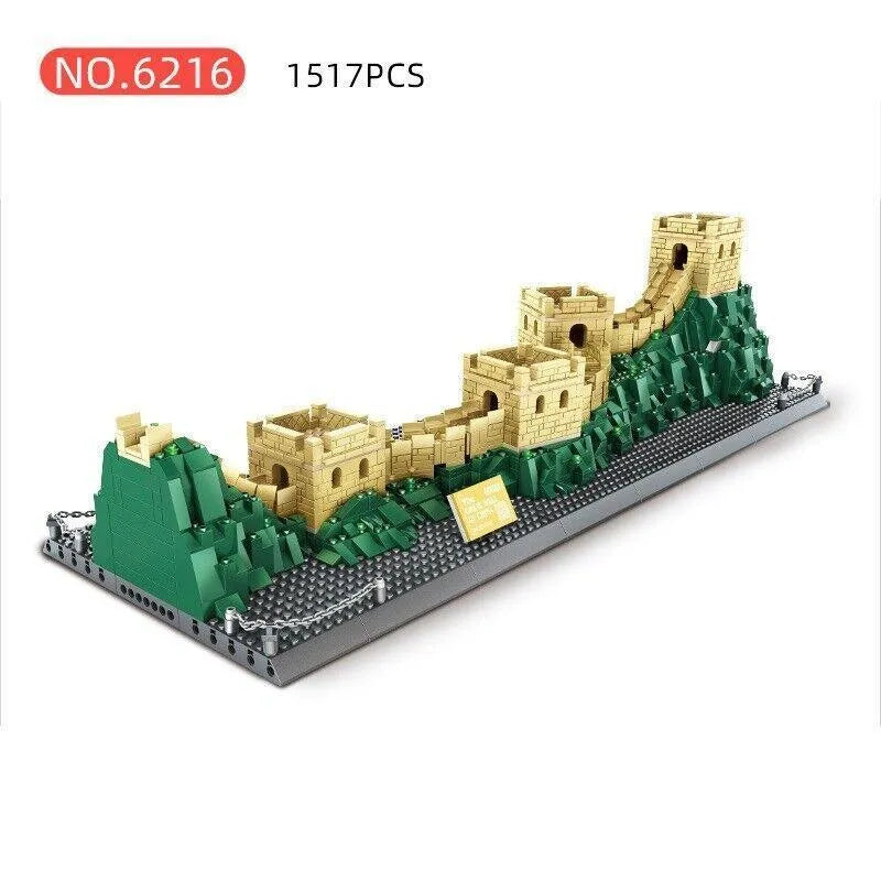 Building Blocks MOC Architecture Great China Wall Bricks Toys - 3
