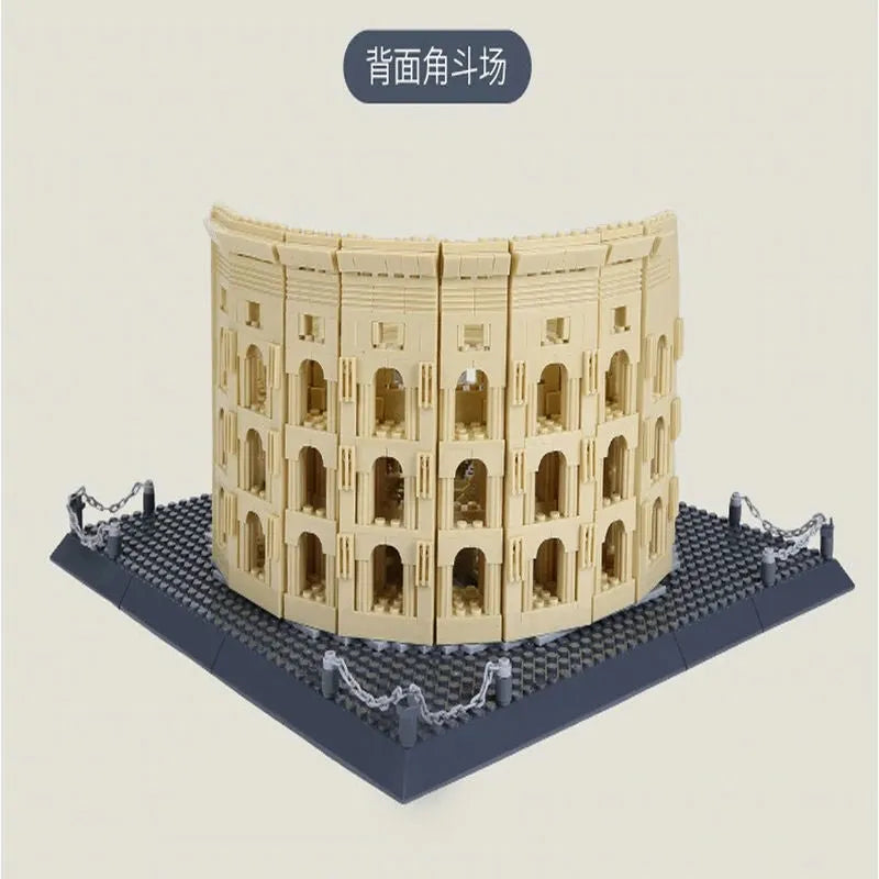 Building Blocks MOC Architecture Italy Rome Colosseum Bricks Toy - 11
