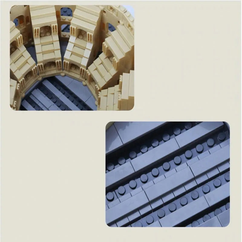 Building Blocks MOC Architecture Italy Rome Colosseum Bricks Toy - 13