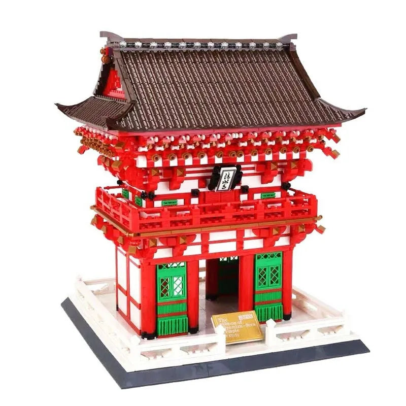 Building Blocks MOC Architecture Japanese City Temple Bricks Toys Construction Set Toys - 1