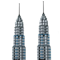 Thumbnail for Building Blocks MOC Architecture Kuala Lumpur Petronas Tower Bricks Toys - 4