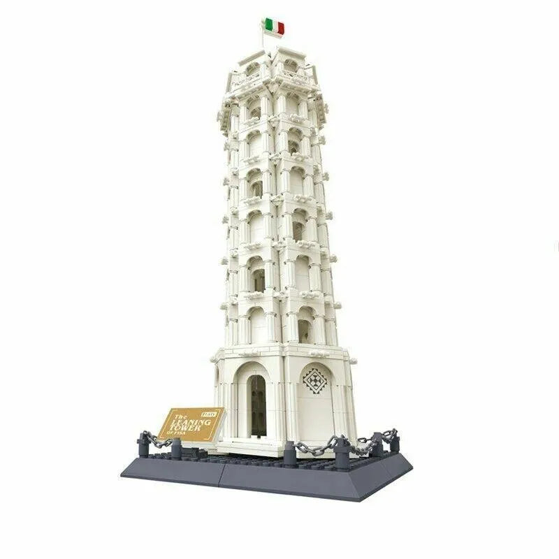 Building Blocks MOC Architecture Leaning Tower Of Pisa Bricks Toy - 1