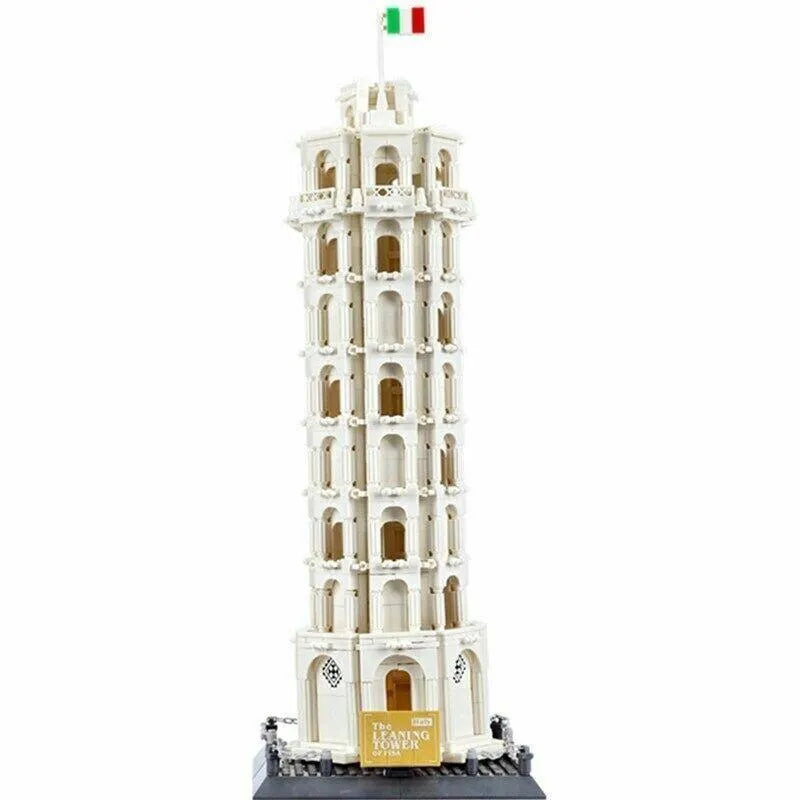 Building Blocks MOC Architecture Leaning Tower Of Pisa Bricks Toy - 2