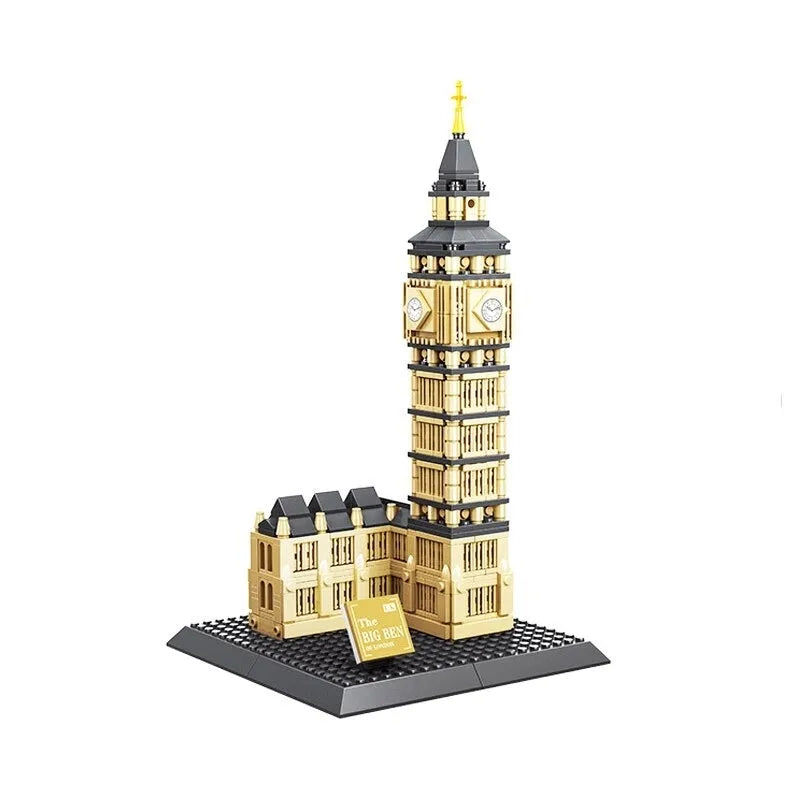 Building Blocks MOC Architecture London Big Ben Bricks Toy Construction Set Toys - 1