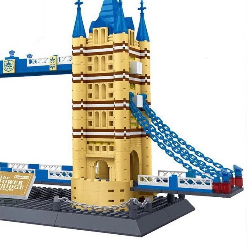Building Blocks MOC Architecture London Tower Bridge Bricks Toys - 5