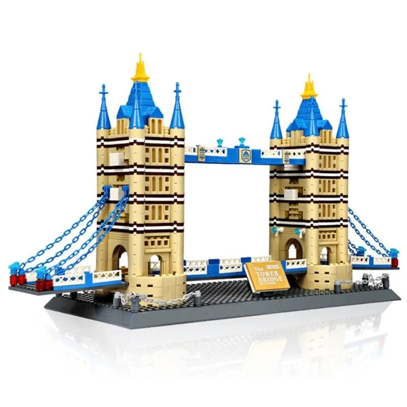 Building Blocks MOC Architecture London Tower Bridge Bricks Toys - 1