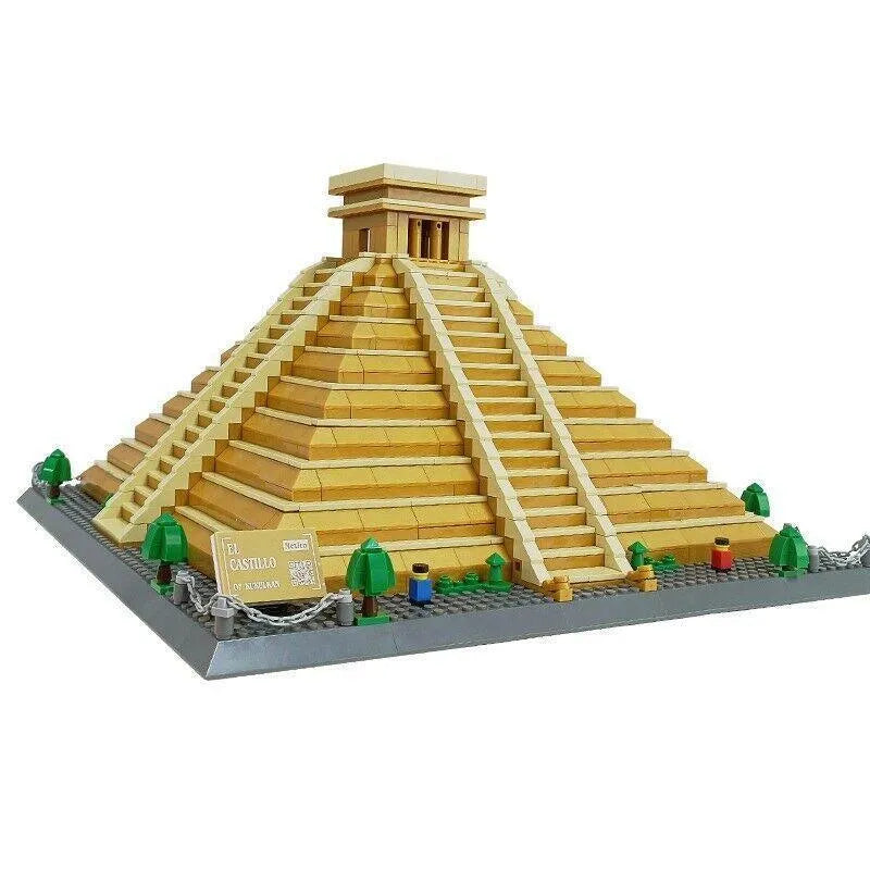 Building Blocks MOC Architecture Mexico El Castillo Bricks Toy - 6