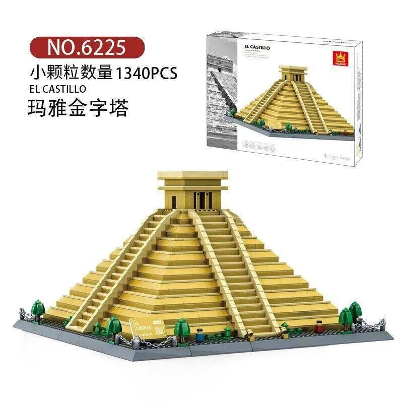 Building Blocks MOC Architecture Mexico El Castillo Bricks Toy - 5