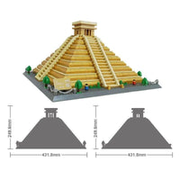 Thumbnail for Building Blocks MOC Architecture Mexico El Castillo Bricks Toy - 2