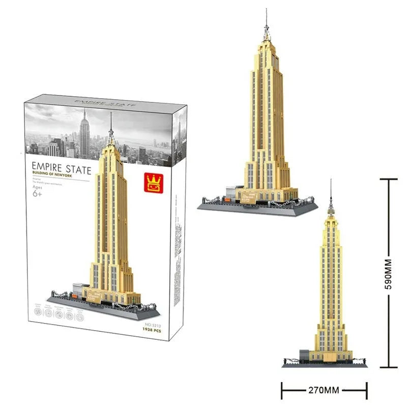 Usa Blocks MOC Architecture Empire State Building Blocks Toy