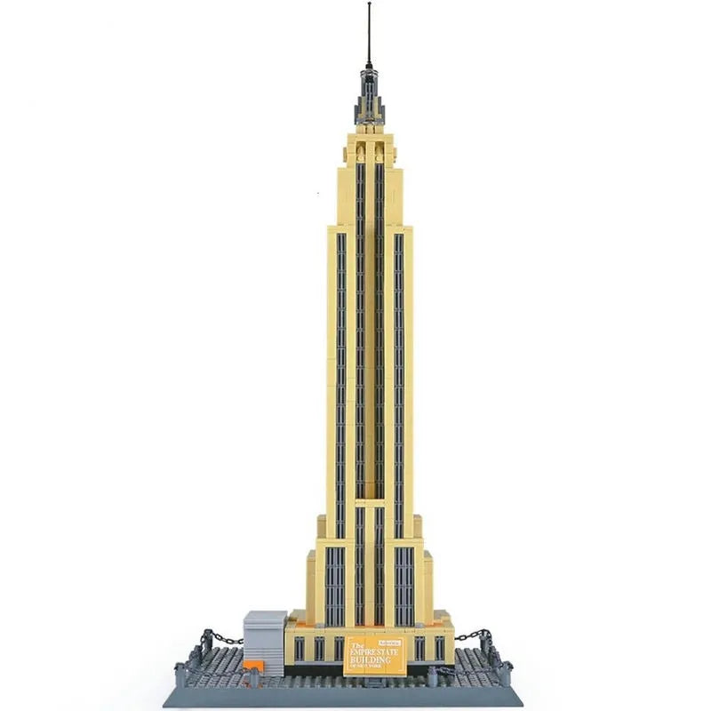Building Blocks MOC Architecture New York Empire State Bricks Toy - 7