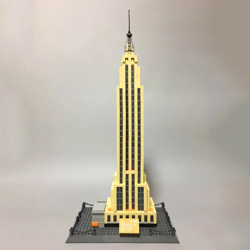 Building Blocks MOC Architecture New York Empire State Bricks Toy - 3