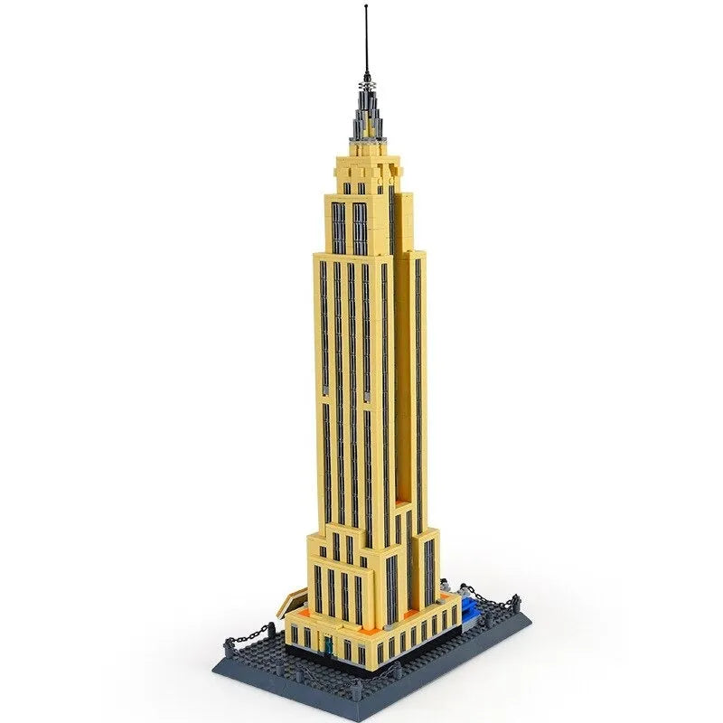 Building Blocks MOC Architecture New York Empire State Bricks Toy - 10