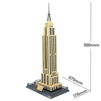 Thumbnail for Building Blocks MOC Architecture New York Empire State Bricks Toy - 5
