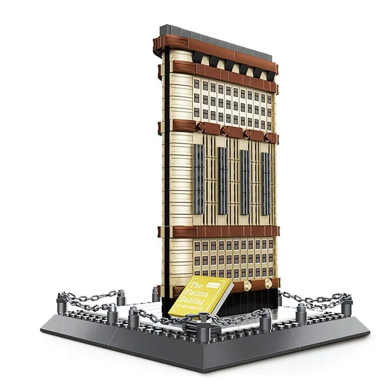 Building Blocks MOC Architecture New York Flatiron Bricks Kids Toys 4220 - 1