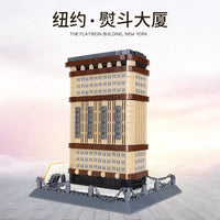 Thumbnail for Building Blocks MOC Architecture New York Flatiron Bricks Kids Toys 4220 - 5