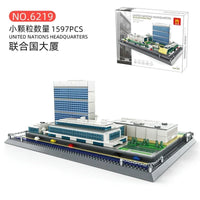 Thumbnail for Building Blocks MOC Architecture NY United Nations HQ Bricks Kids Toys Construction Set Toys - 4