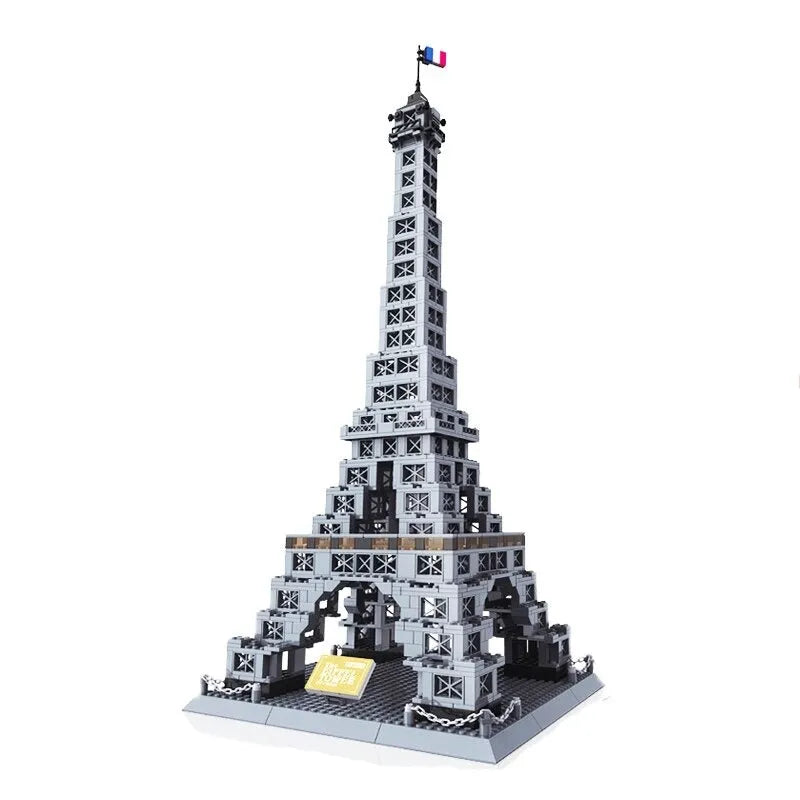 Building Blocks MOC Architecture Paris Eiffel Tower Bricks Toy - 4