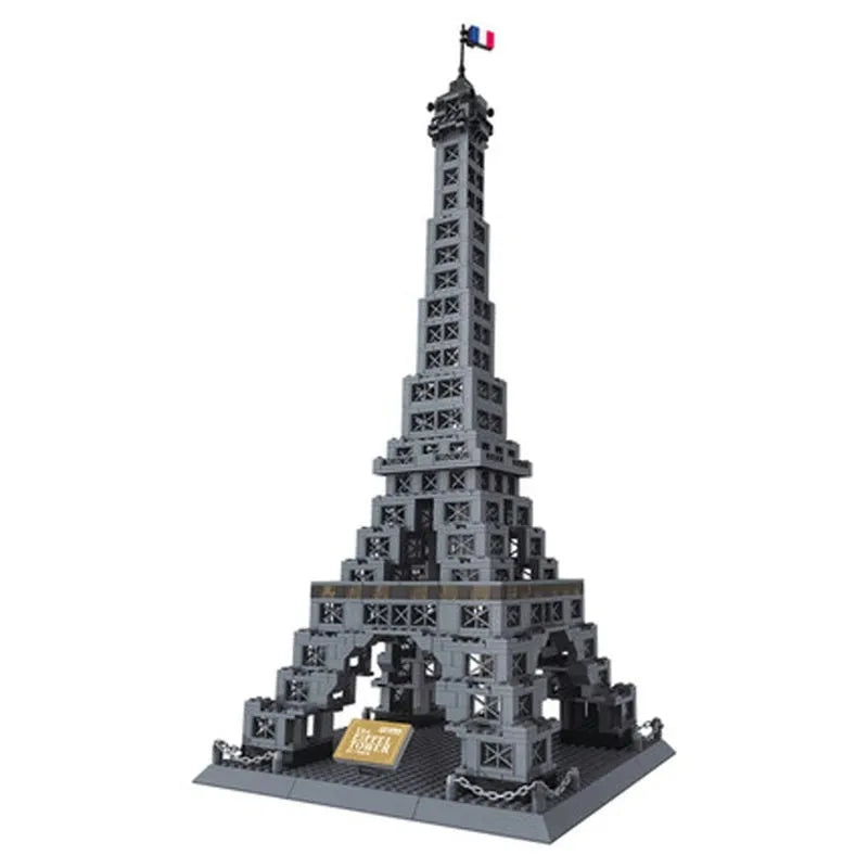 Building Blocks MOC Architecture Paris Eiffel Tower Bricks Toy - 1